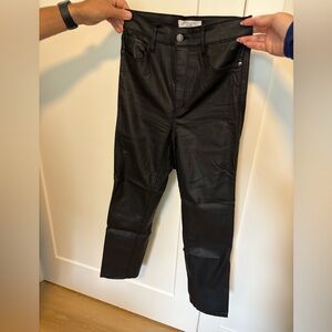 Dynamite Charcoal Faux Leather Pants